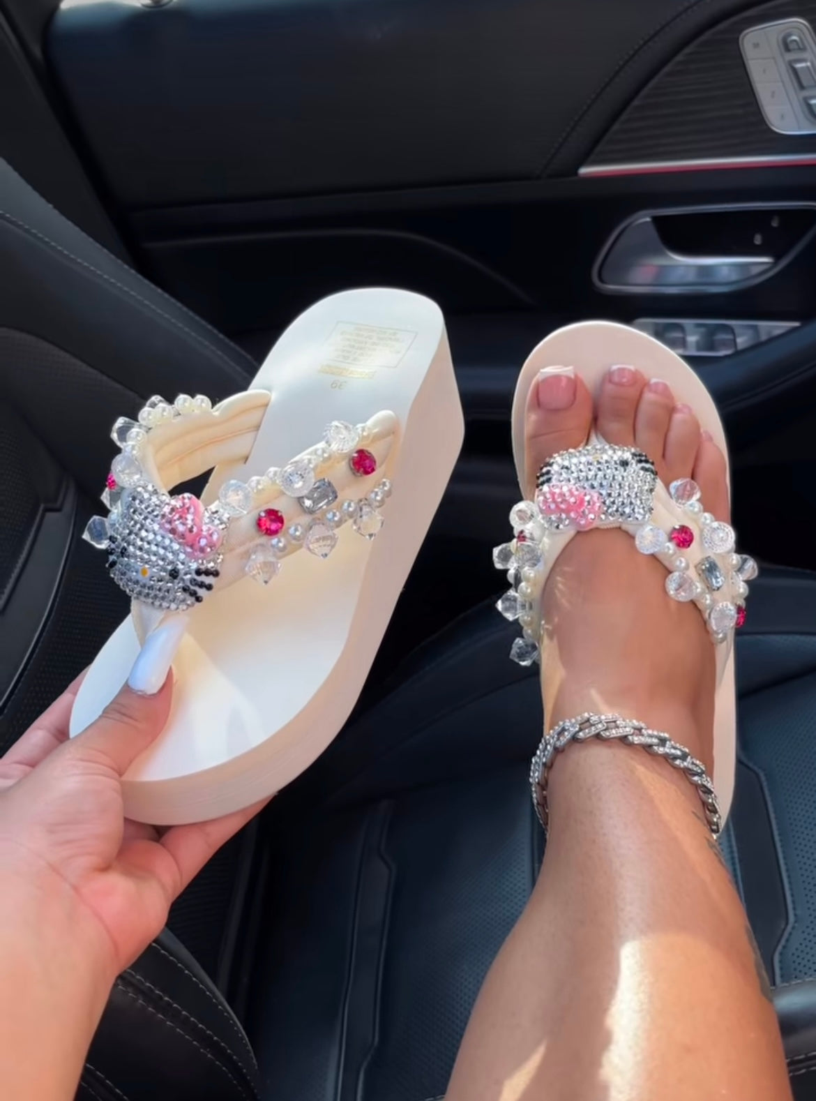 White Hello Kitty Platforms