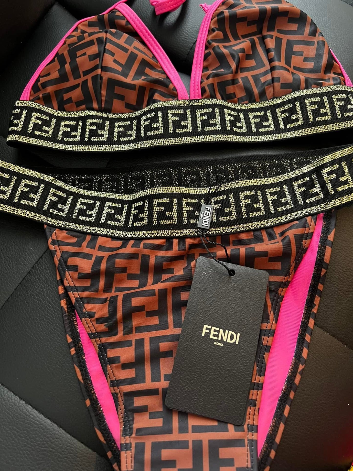 Pink original Fendi 2-piece
