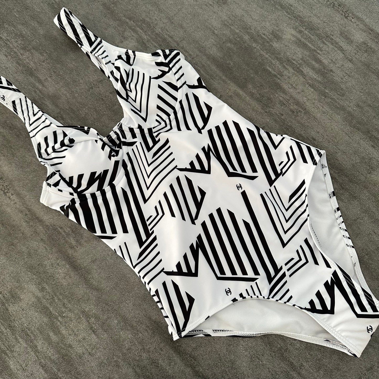 White star Chanel one-piece