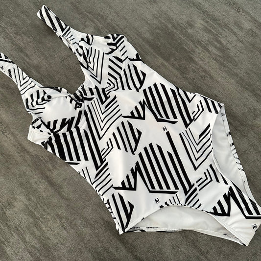 White star Chanel one-piece